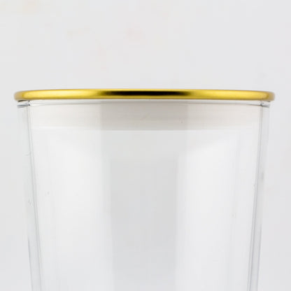 Tapa de Aluminio XL Delgada para Vasos de Velas – Tapa para Vasos de Velas - Dorada - Candle Craft