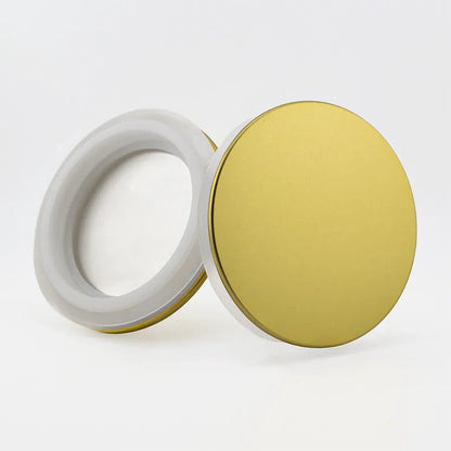 Tapa de Aluminio XL Delgada para Vasos de Velas – Tapa para Vasos de Velas - Dorada - Candle Craft