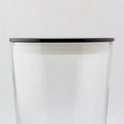 Tapa de Aluminio XL Delgada para Vasos de Velas – Tapa para Vasos de Velas - Negro Brillante - Candle Craft