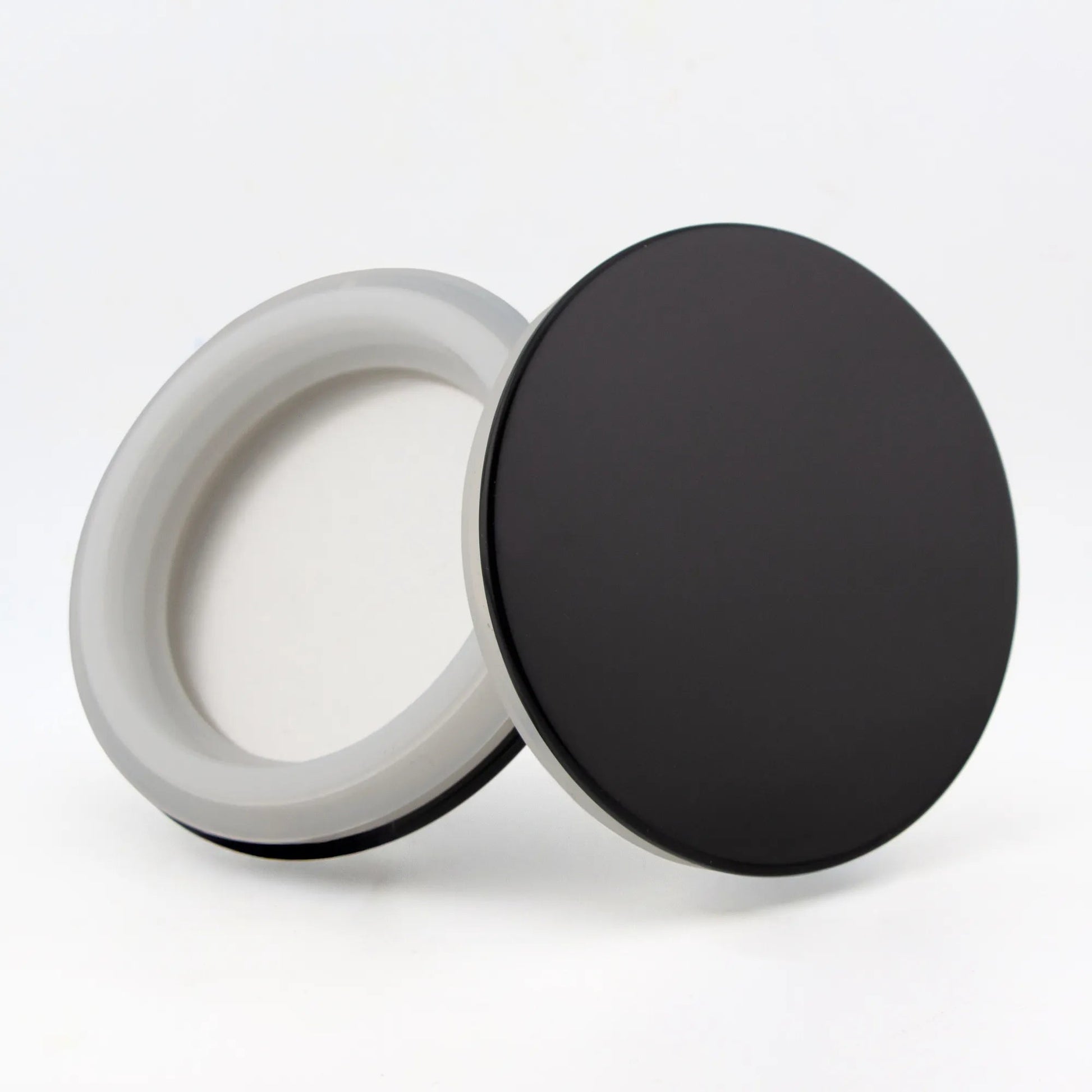 Tapa de Aluminio XL Delgada para Vasos de Velas – Tapa para Vasos de Velas - Negro Brillante - Candle Craft