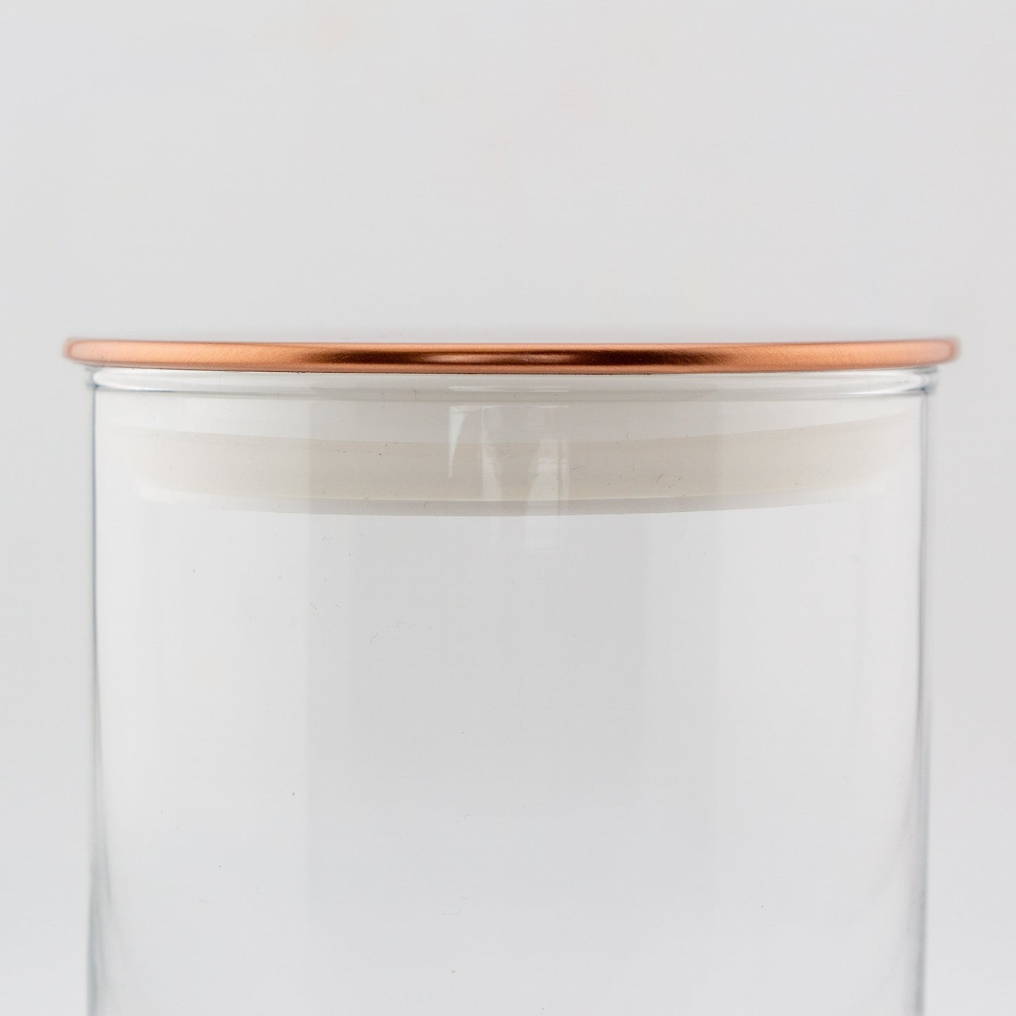 Tapa de Aluminio XL Delgada para Vasos de Velas – Tapa para Vasos de Velas - Oro Rosado - Candle Craft