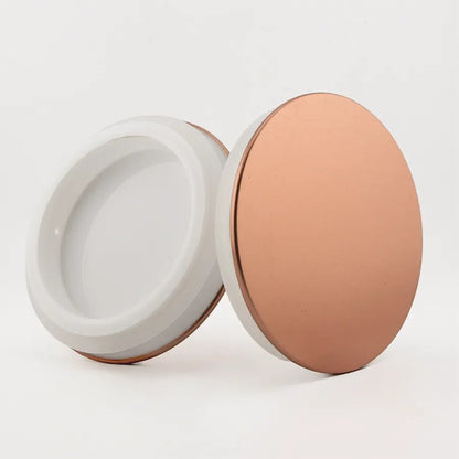 Tapa de Aluminio XL Delgada para Vasos de Velas – Tapa para Vasos de Velas - Oro Rosado - Candle Craft