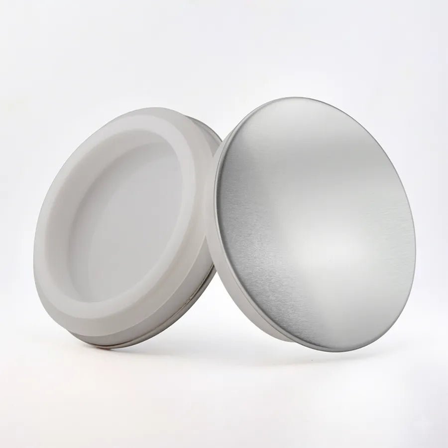 Tapa de Aluminio XL Delgada para Vasos de Velas – Tapa para Vasos de Velas - Plata - Candle Craft
