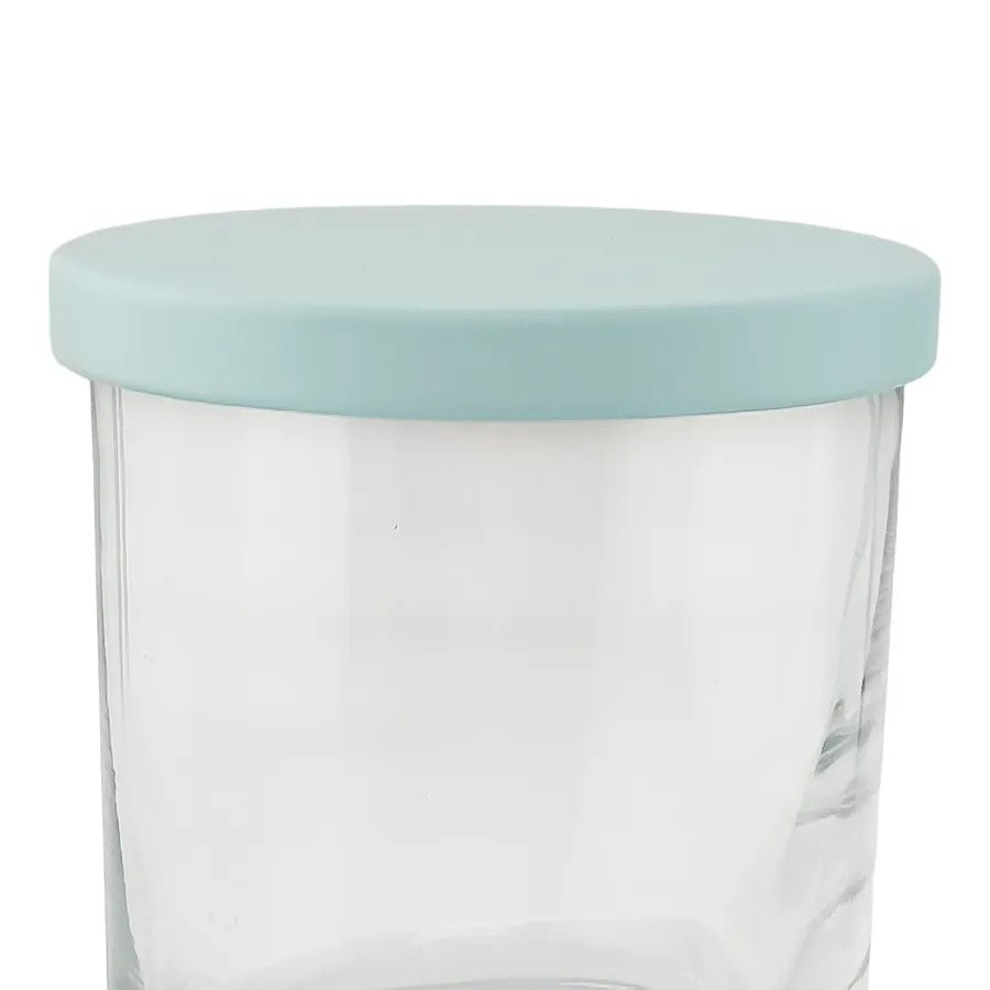 Tapa de Aluminio XL para vasos de velas - Tapa para Vela Color Azul Pastel Mate - Candle Craft