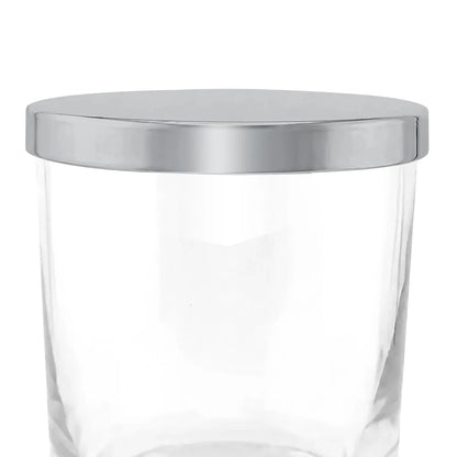 Tapa de Aluminio XS para vasos de velas - Tapa para Vela Color Plata Espejo - Candle Craft