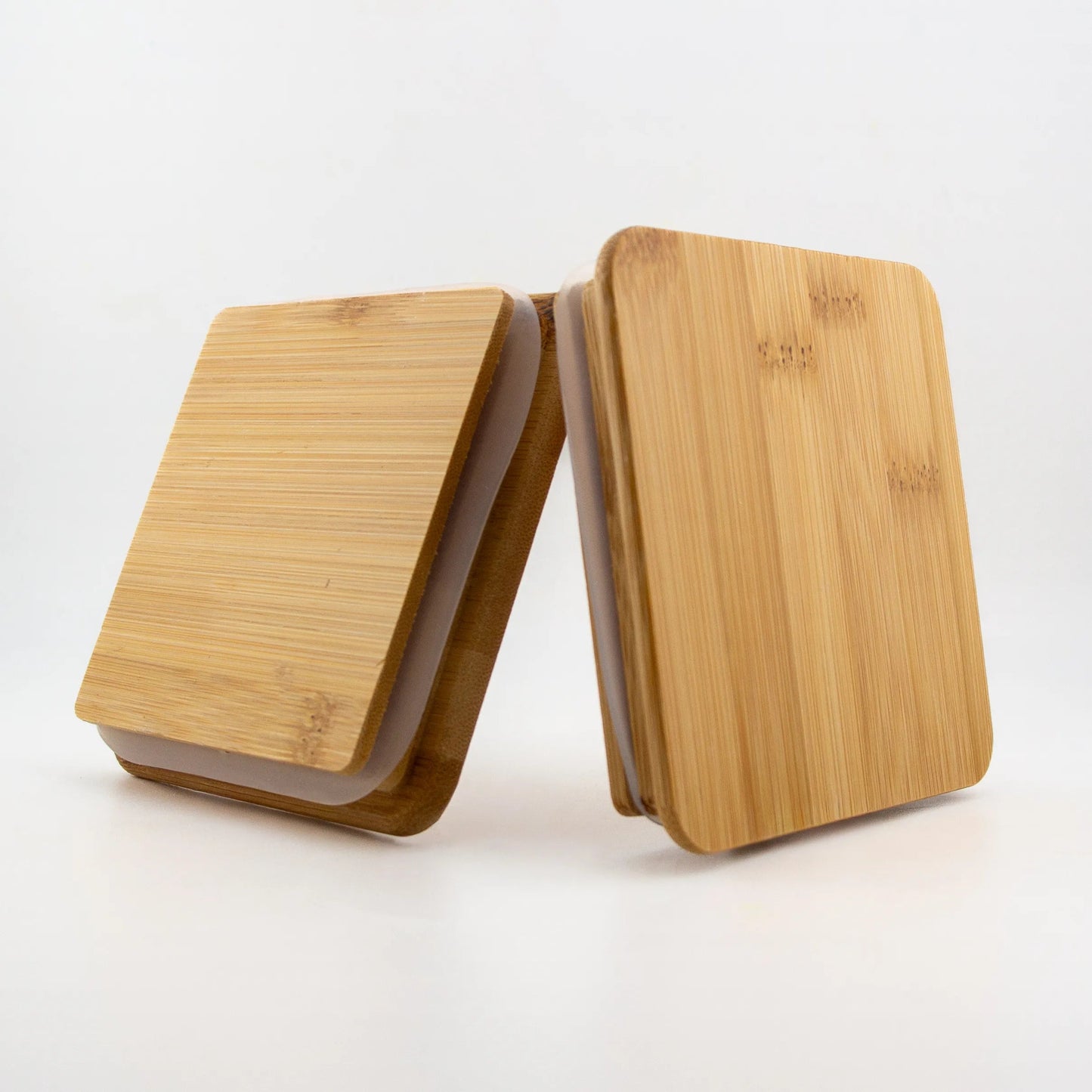 Tapa de Bambú Cuadrada con Anillo de Silicón para Vasos de Velas - 10x10cm - Natural - Candle Craft