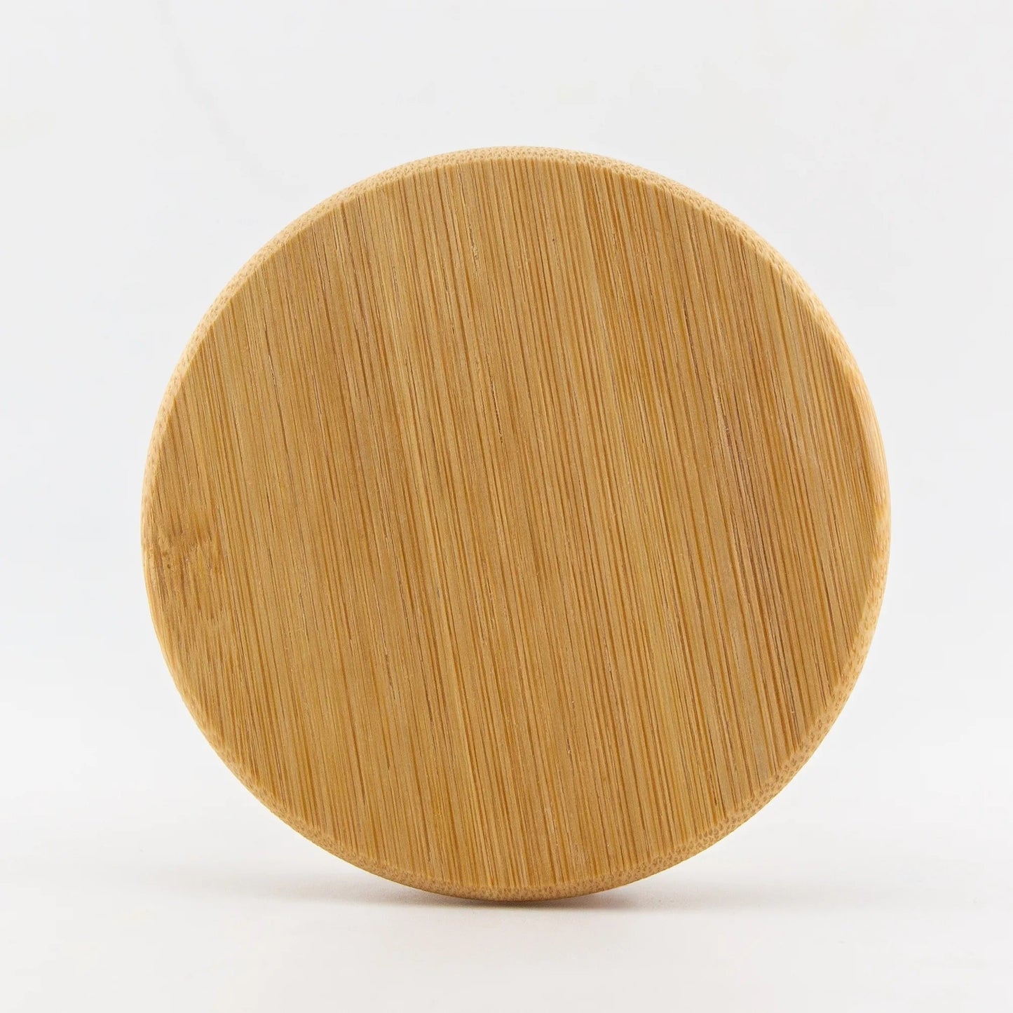 Tapa de Bambú XL con Anillo de Silicón para Vasos de Velas - Natural - Candle Craft