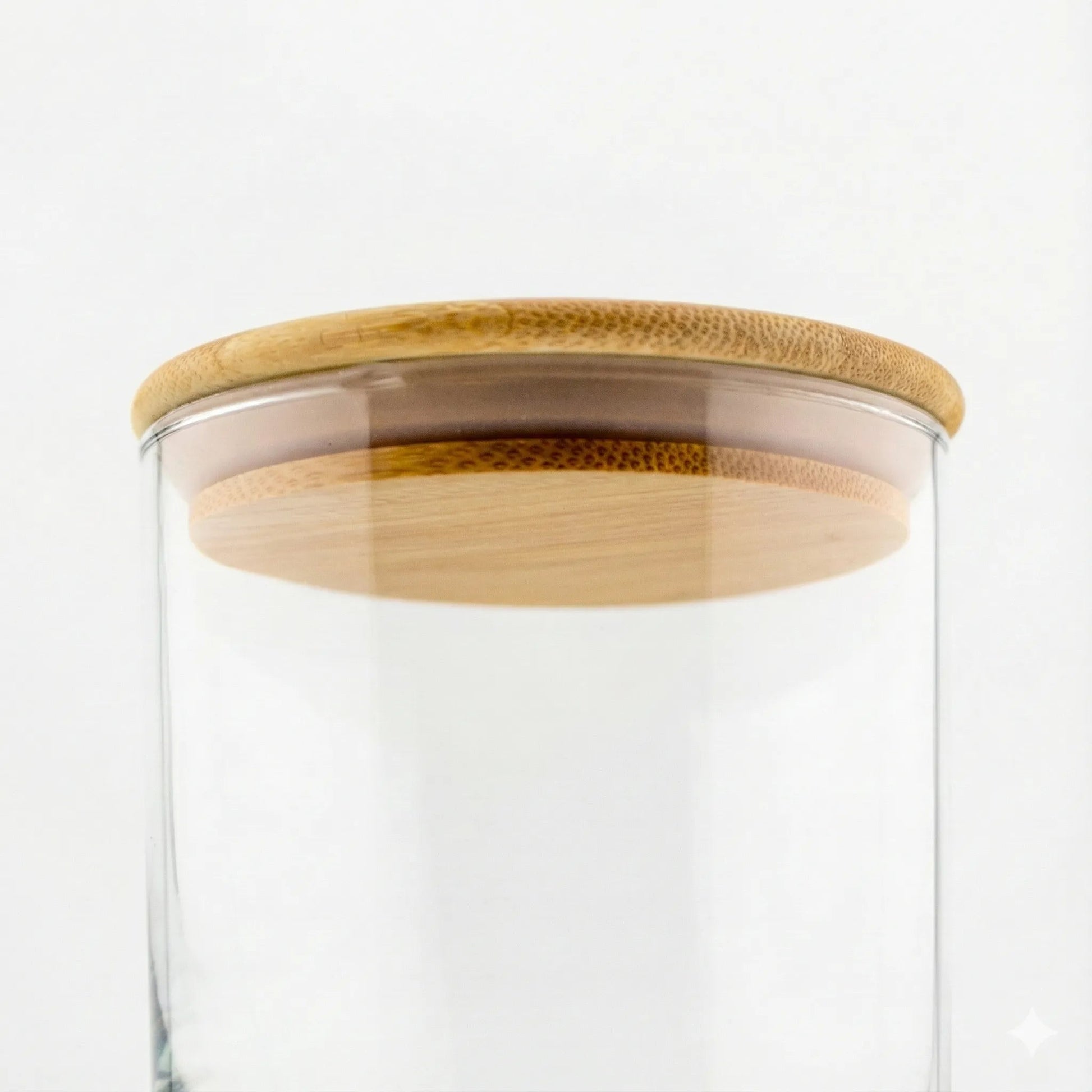 Tapa de Bambú XL con Anillo de Silicón para Vasos de Velas - Natural - Candle Craft