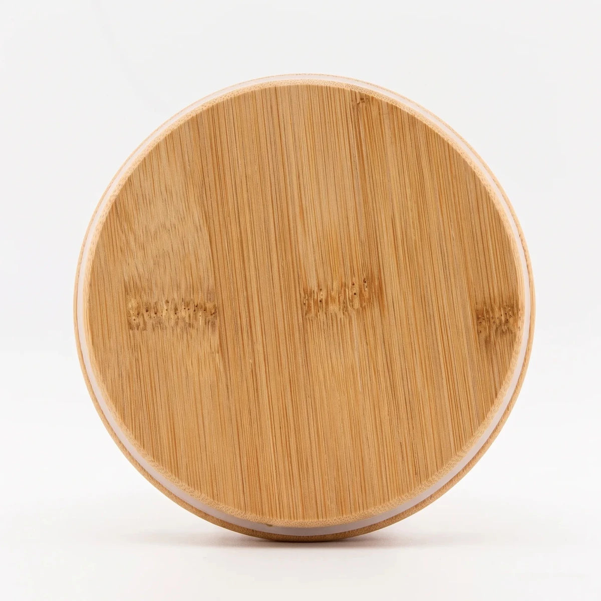 Tapa de Bambú XXL con Anillo de Silicón para Vasos de Velas - Natural - Candle Craft