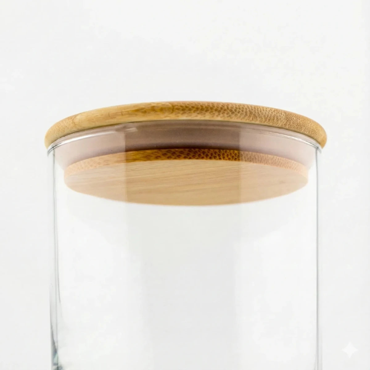 Tapa de Bambú XXS con Anillo de Silicón para Vasos de Velas - Natural - Candle Craft