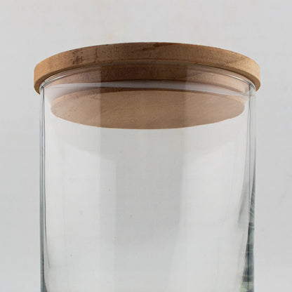 Tapa de Madera Pino Horneado XL con Anillo de Silicón para Vasos de Velas - Natural - Candle Craft