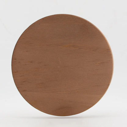 Tapa de Madera Pino Horneado XL con Anillo de Silicón para Vasos de Velas - Natural - Candle Craft
