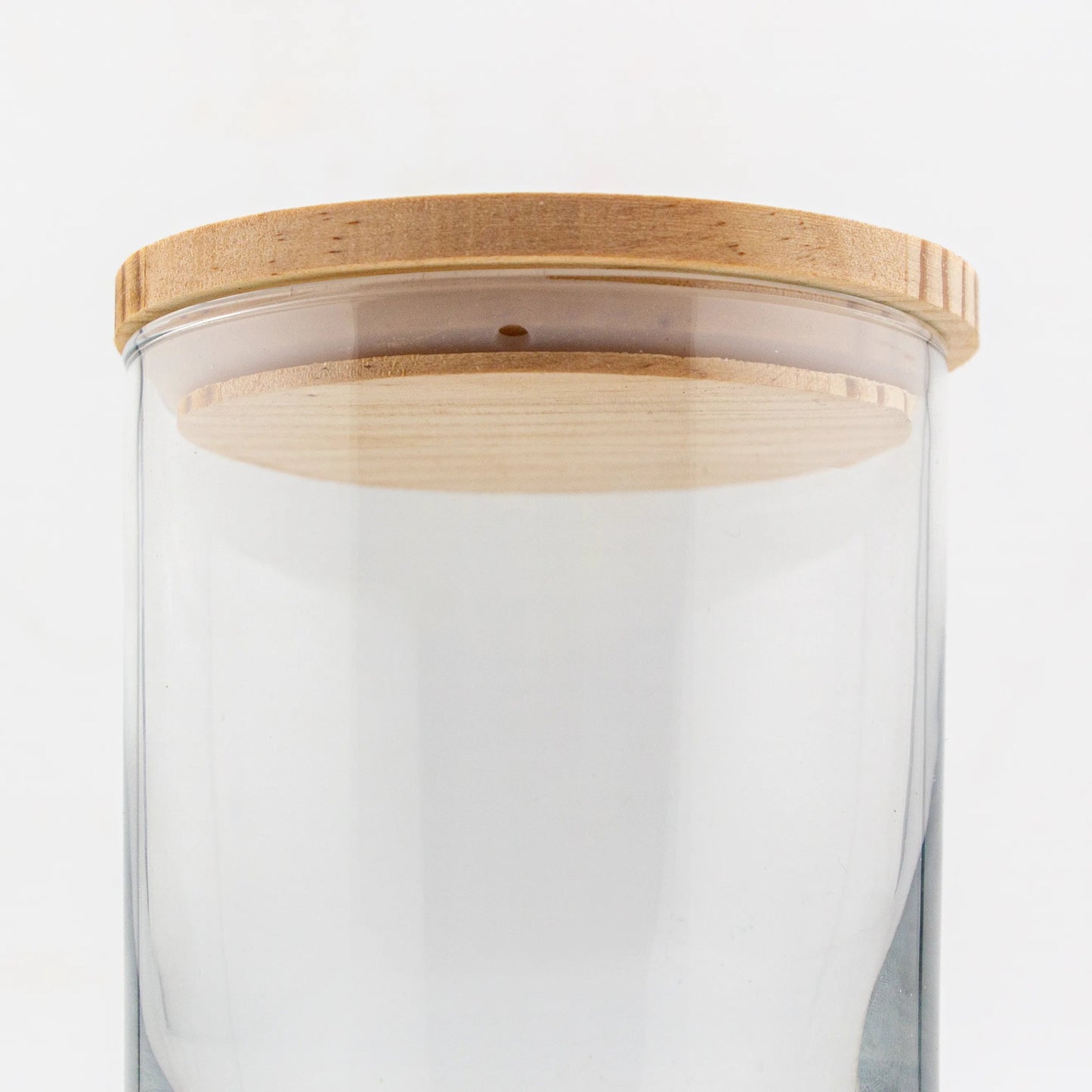 Tapa de Madera Pino Natural XL - Con Anillo de Silicón para Vasos de Velas - Candle Craft