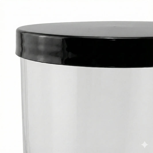 Tapa Plástica para Velas – PVC Protectora para Velas - Tamaño: XL - Negro Brillante - Candle Craft