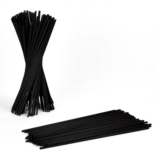Varillas para Difusor - 25cm - Difusor Sticks - Varitas de Fibra para Difusores - Color Negro - Candle Craft
