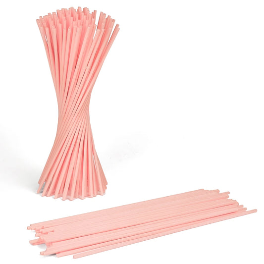 Varillas para Difusor - 25cm - Difusor Sticks - Varitas de Fibra para Difusores - Color Rosa Claro - Candle Craft
