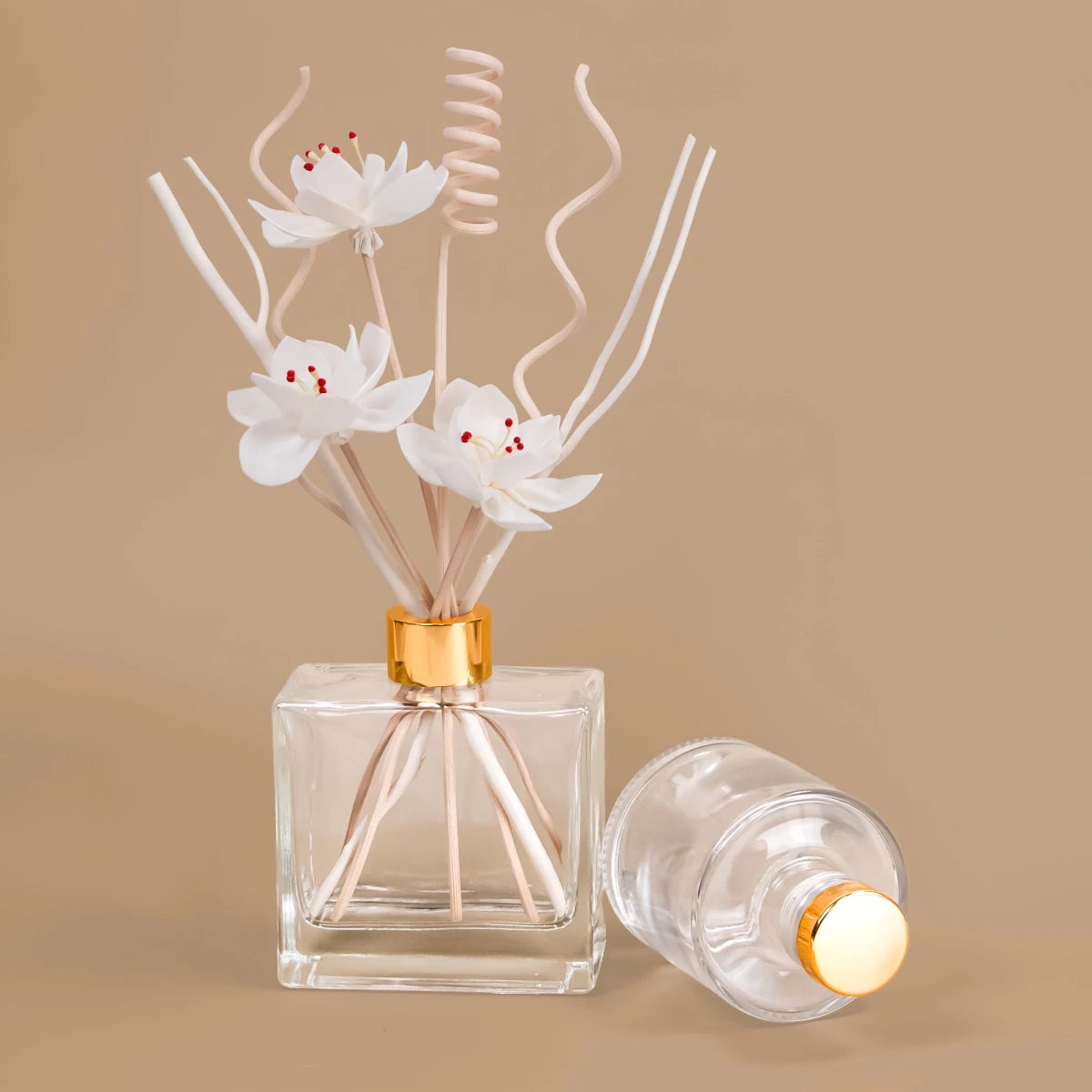 Varillas para Difusor - Espiral - 25cm - Difusor Sticks - Varitas de Rattan para Difusores - Color Madera - Candle Craft