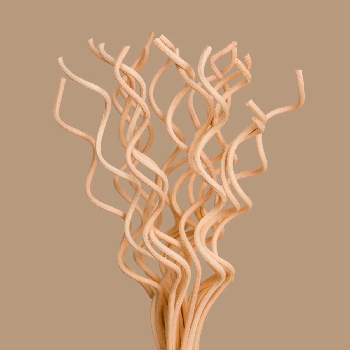 Varillas para Difusor - Ondulado - 25cm - Difusor Sticks - Varitas de Rattan para Difusores - Color Madera - Candle Craft