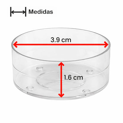Vaso de Plástico para Velas de Té – Vasos para Velas Artesanales (3.9 cm x 1.6 cm) - Candle Craft