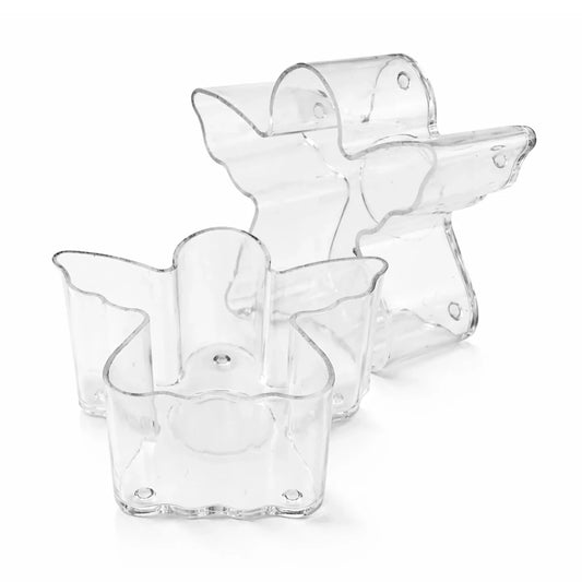 Vaso de Plástico para Velas de Té – Vasos para Velas Artesanales Forma Ángel - Candle Craft