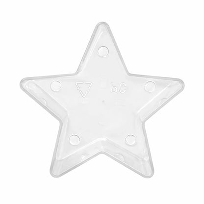 Vaso de Plástico para Velas de Té – Vasos para Velas Artesanales Forma Estrella - Candle Craft