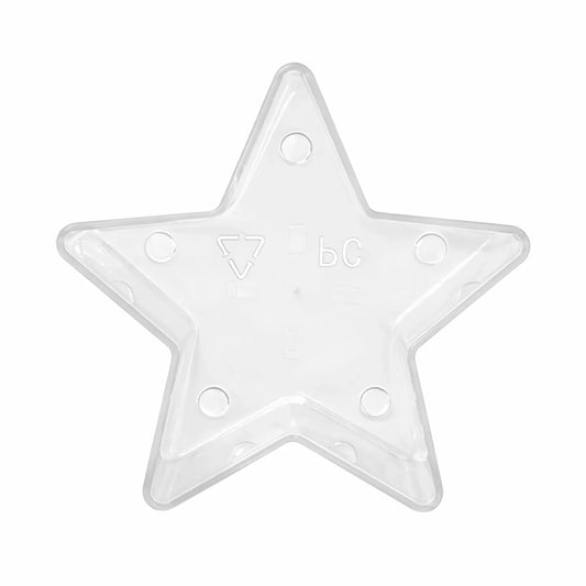 Vaso de Plástico para Velas de Té – Vasos para Velas Artesanales Forma Estrella - Candle Craft