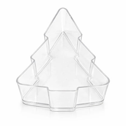 Vaso de Plástico para Velas de Té – Vasos para Velas Artesanales Forma Pino Navideño - Candle Craft