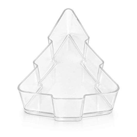 Vaso de Plástico para Velas de Té – Vasos para Velas Artesanales Forma Pino Navideño - Candle Craft