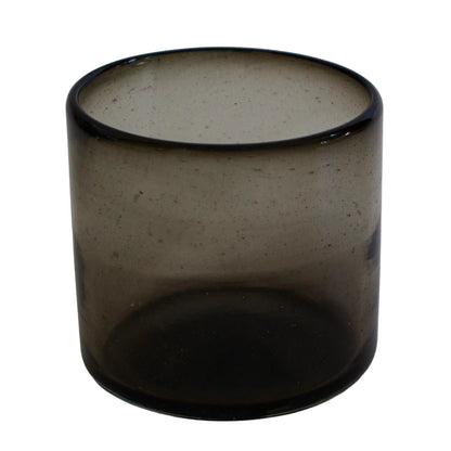 500ml - Florencia Vaso de vidrio soplado artesanal - Gris Humo - Hecho a mano