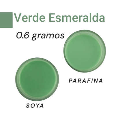 Colorante Sólido para Velas - Tinte en Escamas de Alta Concentración – Color: Verde Esmeralda