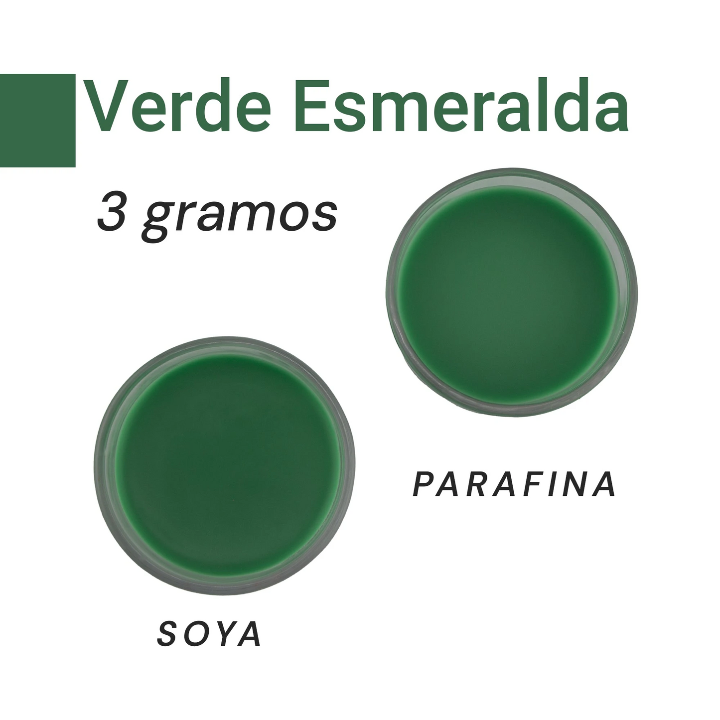 Colorante Sólido para Velas - Tinte en Escamas de Alta Concentración – Color: Verde Esmeralda