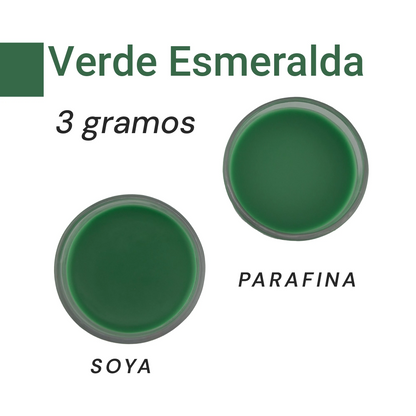 Colorante Sólido para Velas - Tinte en Escamas de Alta Concentración – Color: Verde Esmeralda