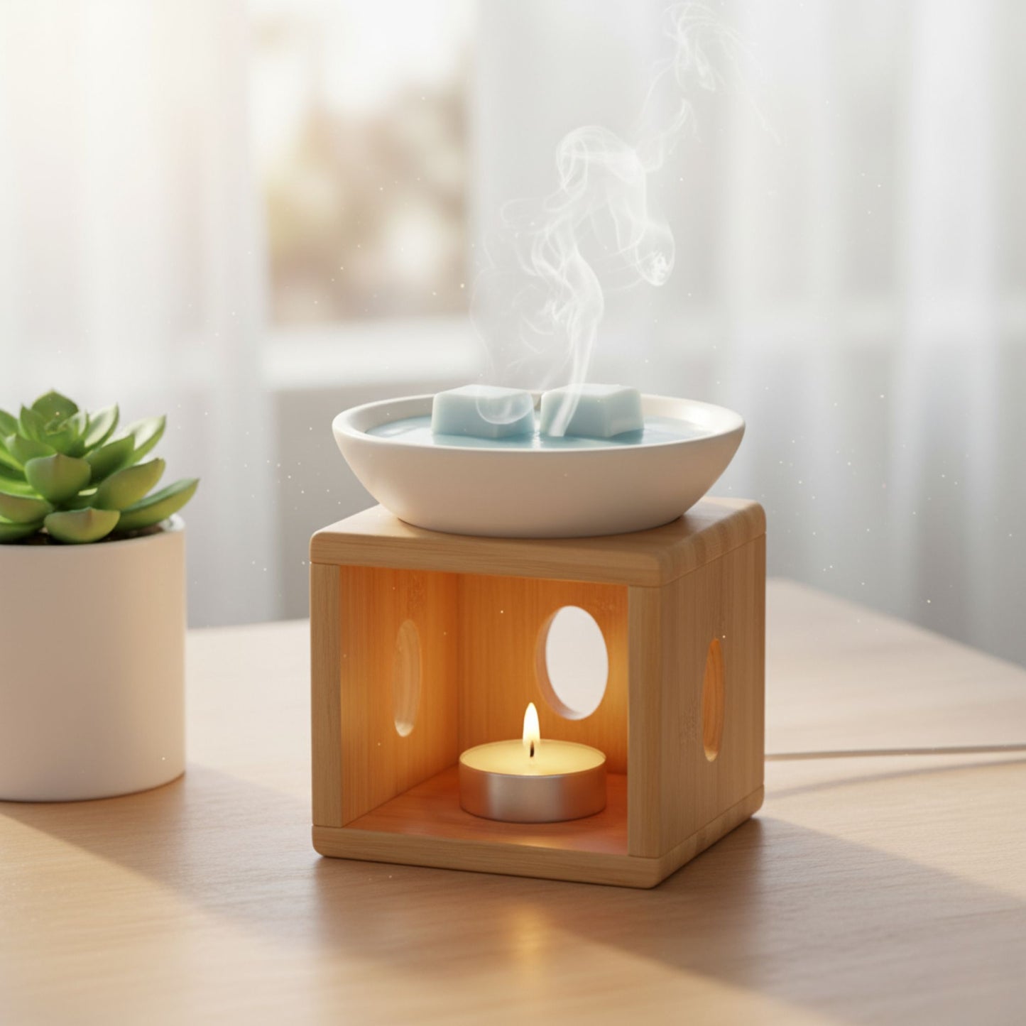 Contenedor para Wax Melt - Clamshell de 6 cavidades rectangulares - Molde / Vaso para cera derretibles en cubos aromáticas para quemador