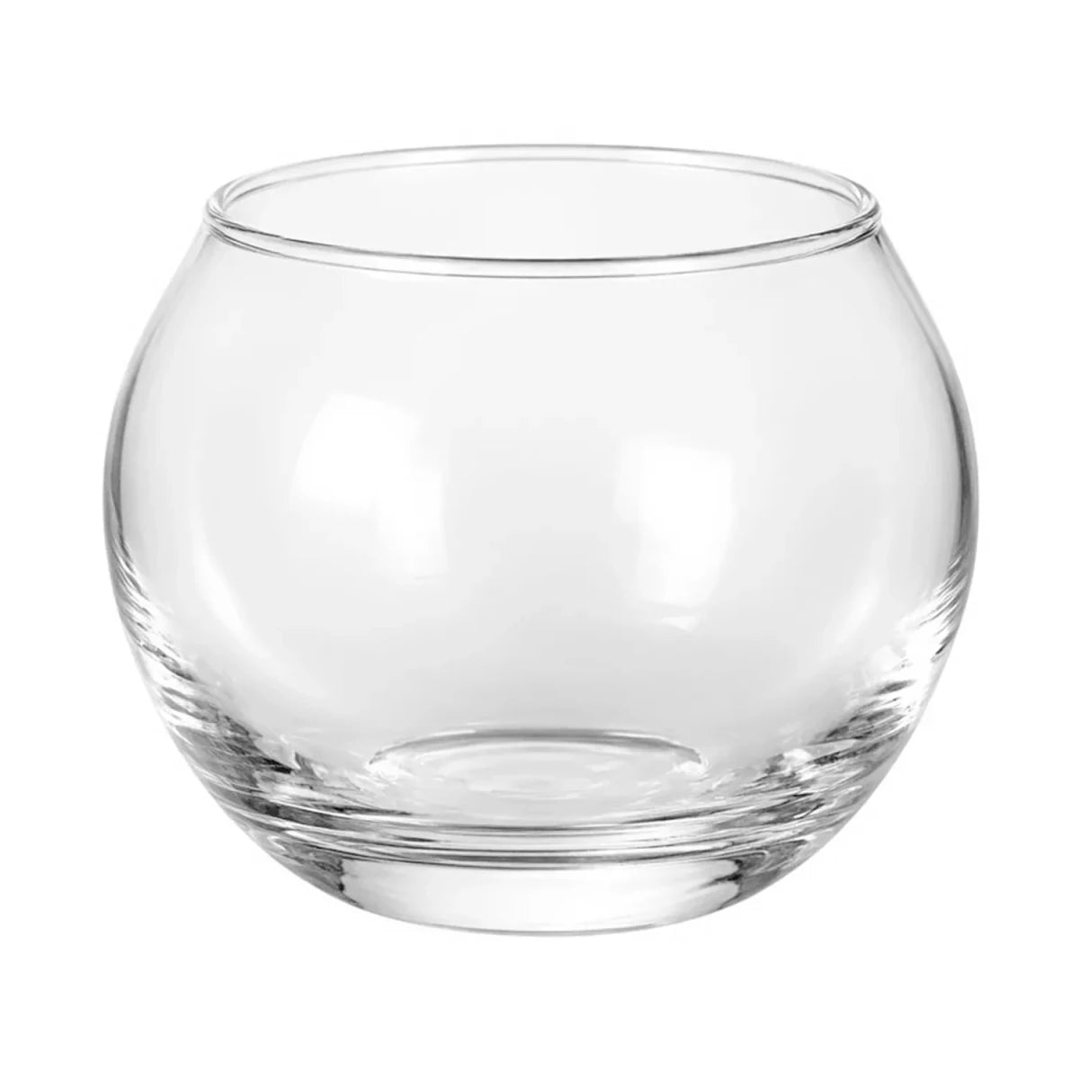 Votivos Portavelas Pecera - Vaso de vidrio para velas redonda - Transparente - 120ml - Candle Craft