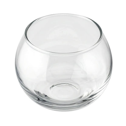 Votivos Portavelas Pecera - Vaso de vidrio para velas redonda - Transparente - 120ml - Candle Craft