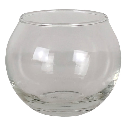 Votivos Portavelas Pecera - Vaso de vidrio para velas redonda - Transparente - Candle Craft